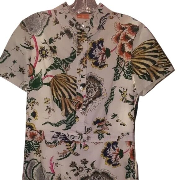 Tory Burch Happy Times Floral Ivory Dress - Picture 6 of 7